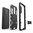 Slim Armour Tough Shockproof Case & Stand for Nokia 5.1 Plus - Black